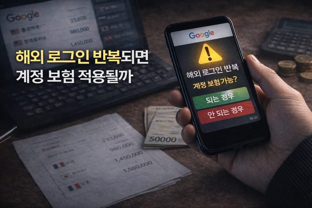 해외 로그인 반복되면 계정 보험 적용될까, 보상 전에 먼저 확인해야 하는 기록