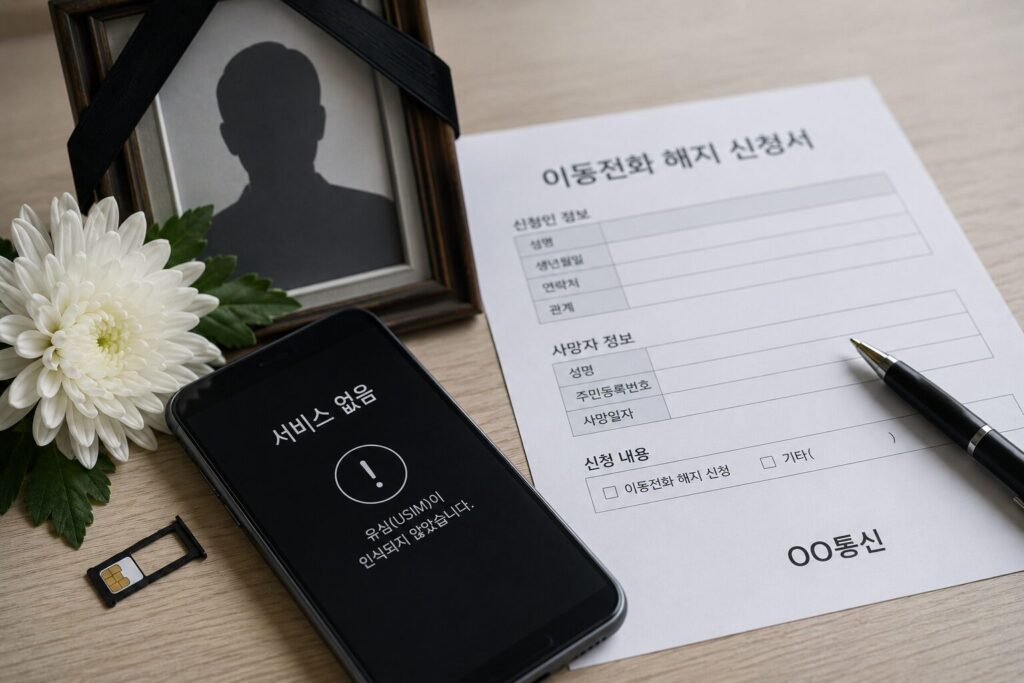 사망 후 휴대폰 해지 안 하면 생기는 문제들