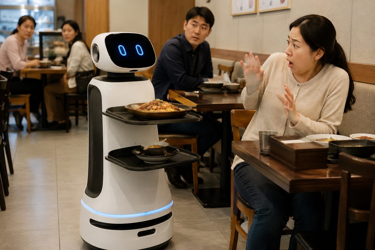 서빙로봇이 손님과 부딪히면 누가 책임질까? 식당 사고 발생 시 알아둘 점