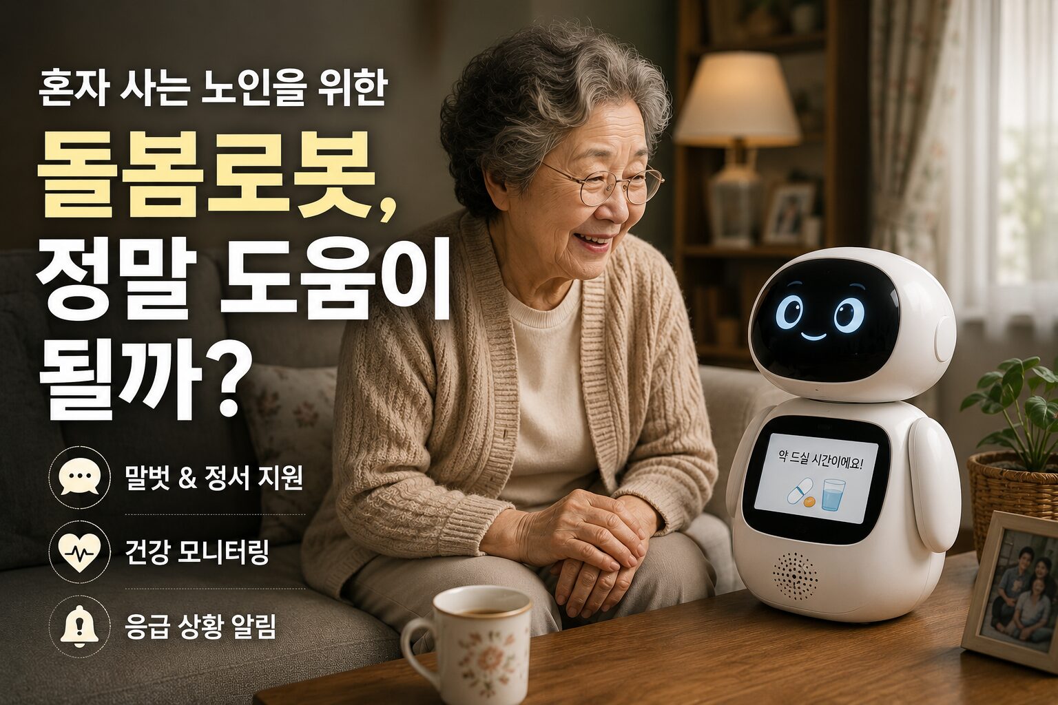 혼자 사는 노인을 위한 돌봄로봇, 정말 도움이 될까? 현실 사용 이야기