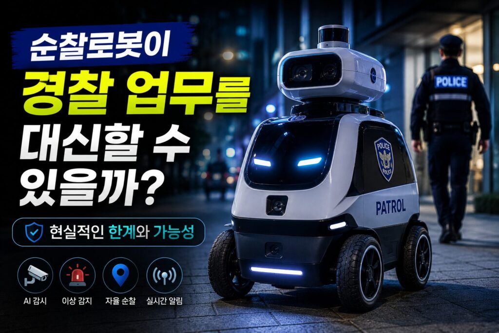 순찰로봇이 실제 경찰 업무를 대신할 수 있을까? 현실적인 한계와 가능성