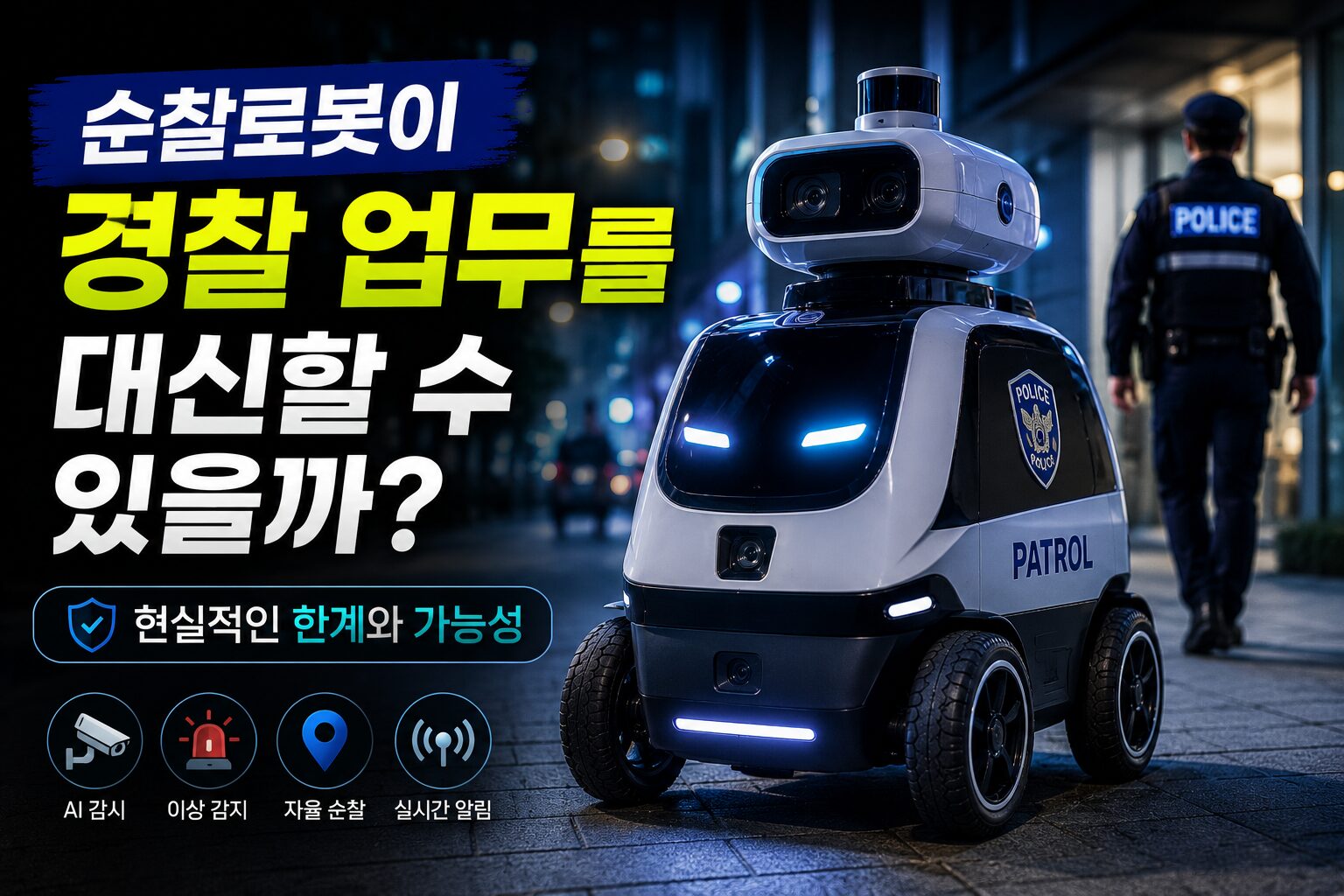 순찰로봇이 실제 경찰 업무를 대신할 수 있을까? 현실적인 한계와 가능성