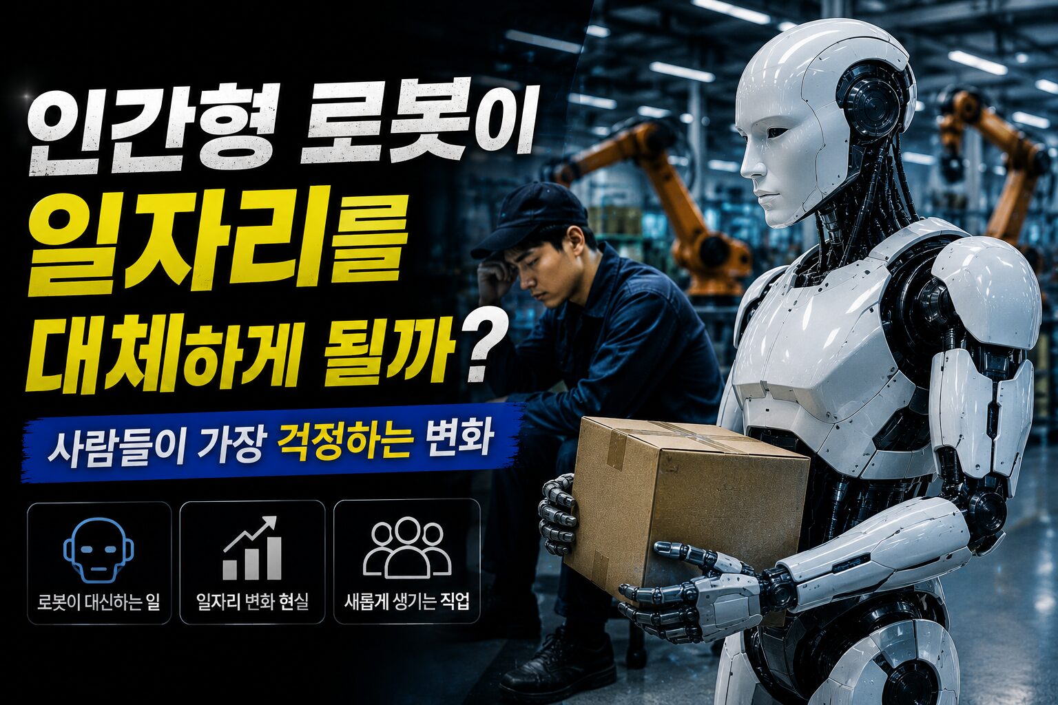 인간형 로봇이 일자리를 대체하게 될까? 사람들이 가장 걱정하는 변화