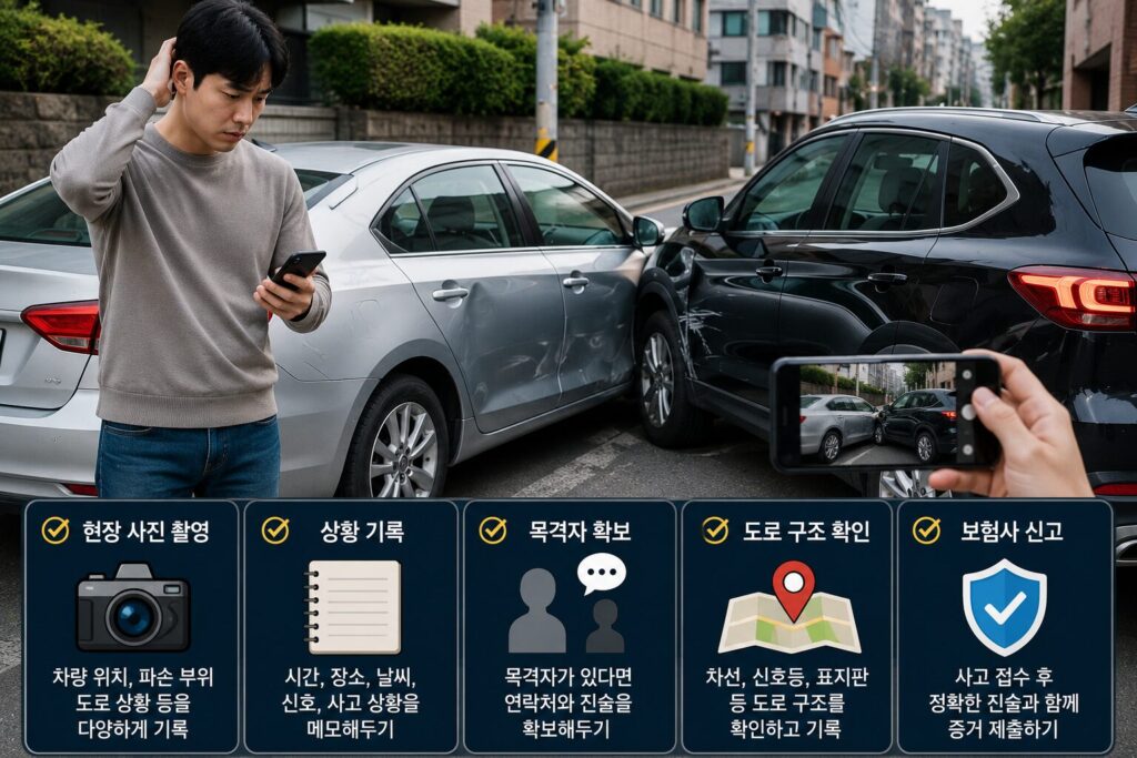CCTV 없는 곳에서 사고 나면 과실 입증은 어떻게 할까?