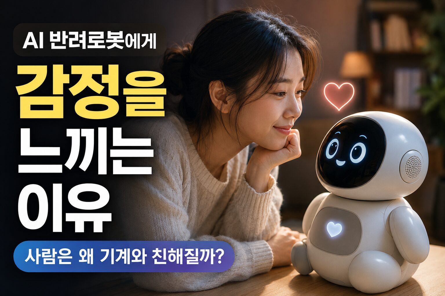 AI 반려로봇에게 감정을 느끼는 이유, 사람은 왜 기계와 친해질까