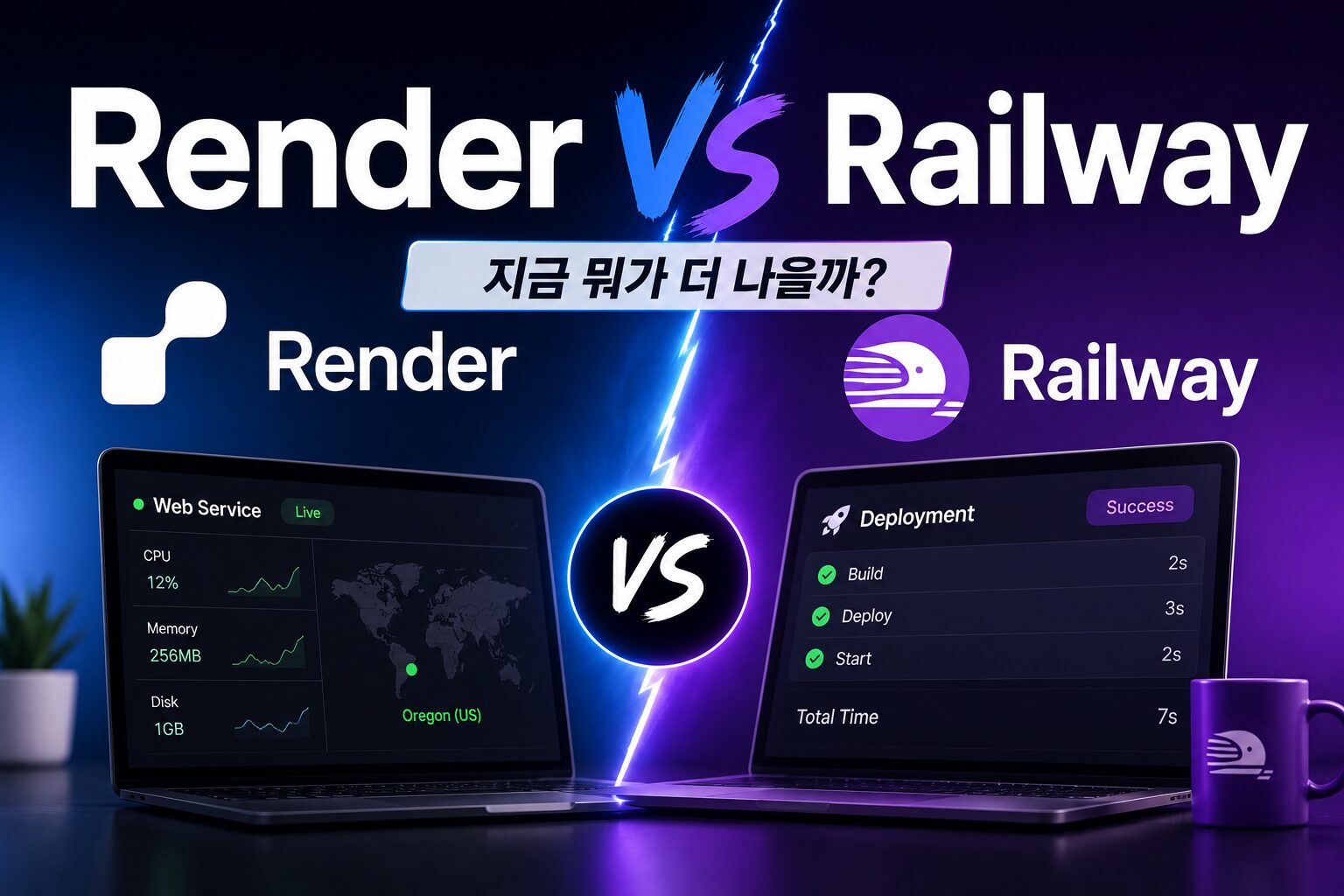Render vs Railway 비교 – 지금 뭐가 더 나을까?