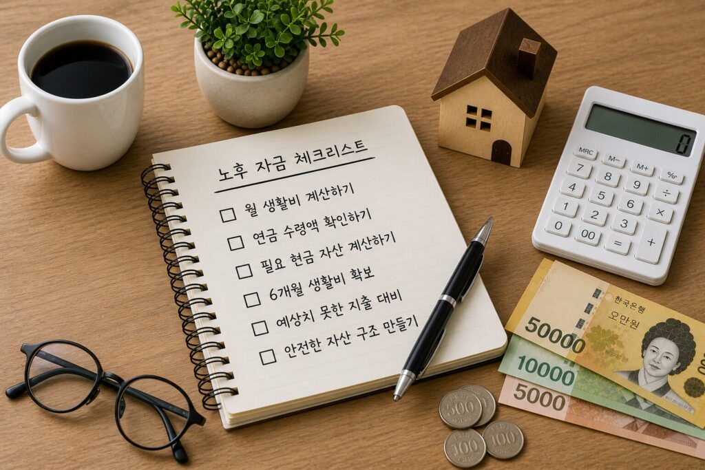 퇴직 후 통장에 최소 얼마 있어야 안전할까? 연금 + 현금 기준 현실적으로 계산해보기