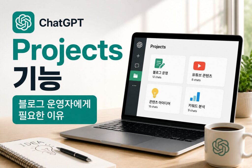 ChatGPT Projects 기능, 블로그 운영자에게 필요한 이유