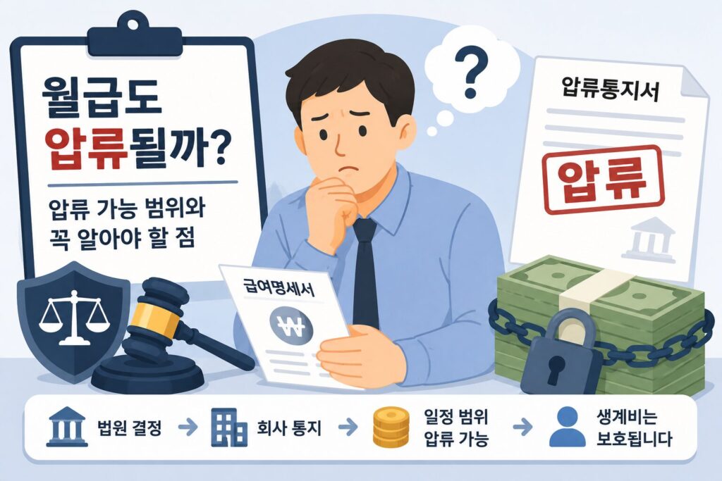 월급도 압류될까? 급여압류가 가능한 범위와 꼭 알아야 할 점